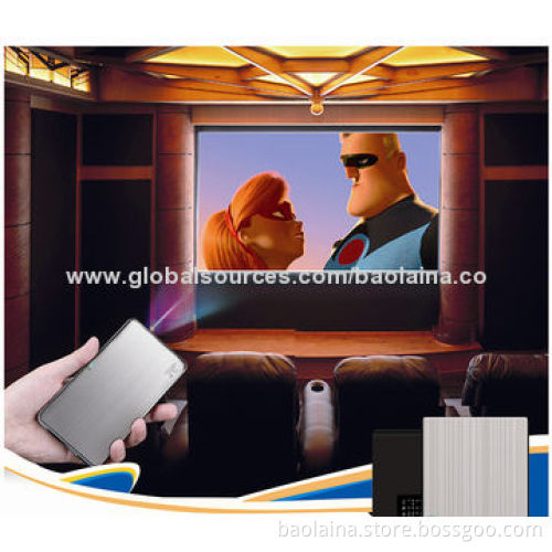 Portable Mini Pocket Projector DLP Projector built-in battery